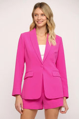 POWER MOVES Fitted Blazer