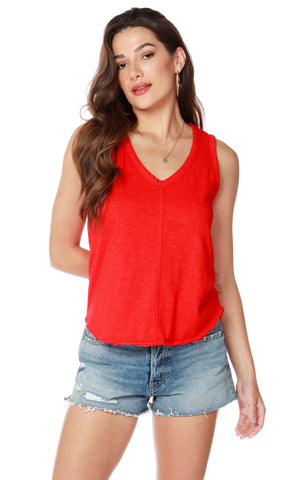 BOBI SeamFront NEWFOUND V-Neck Slub Tank Top