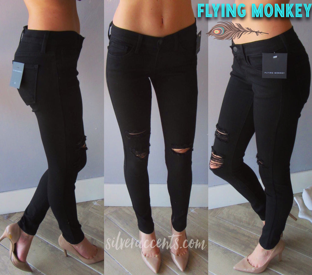 flying monkey black jeans