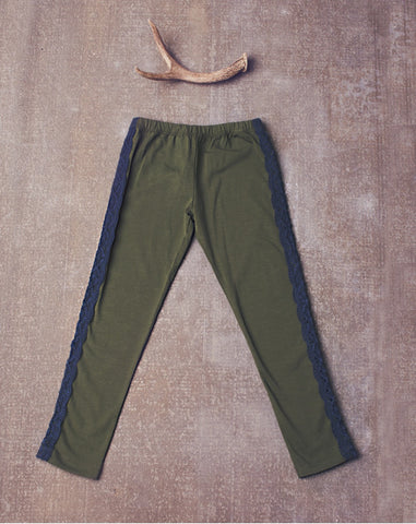 JAK & PEPPAR Olive/Navy EVE Leggings