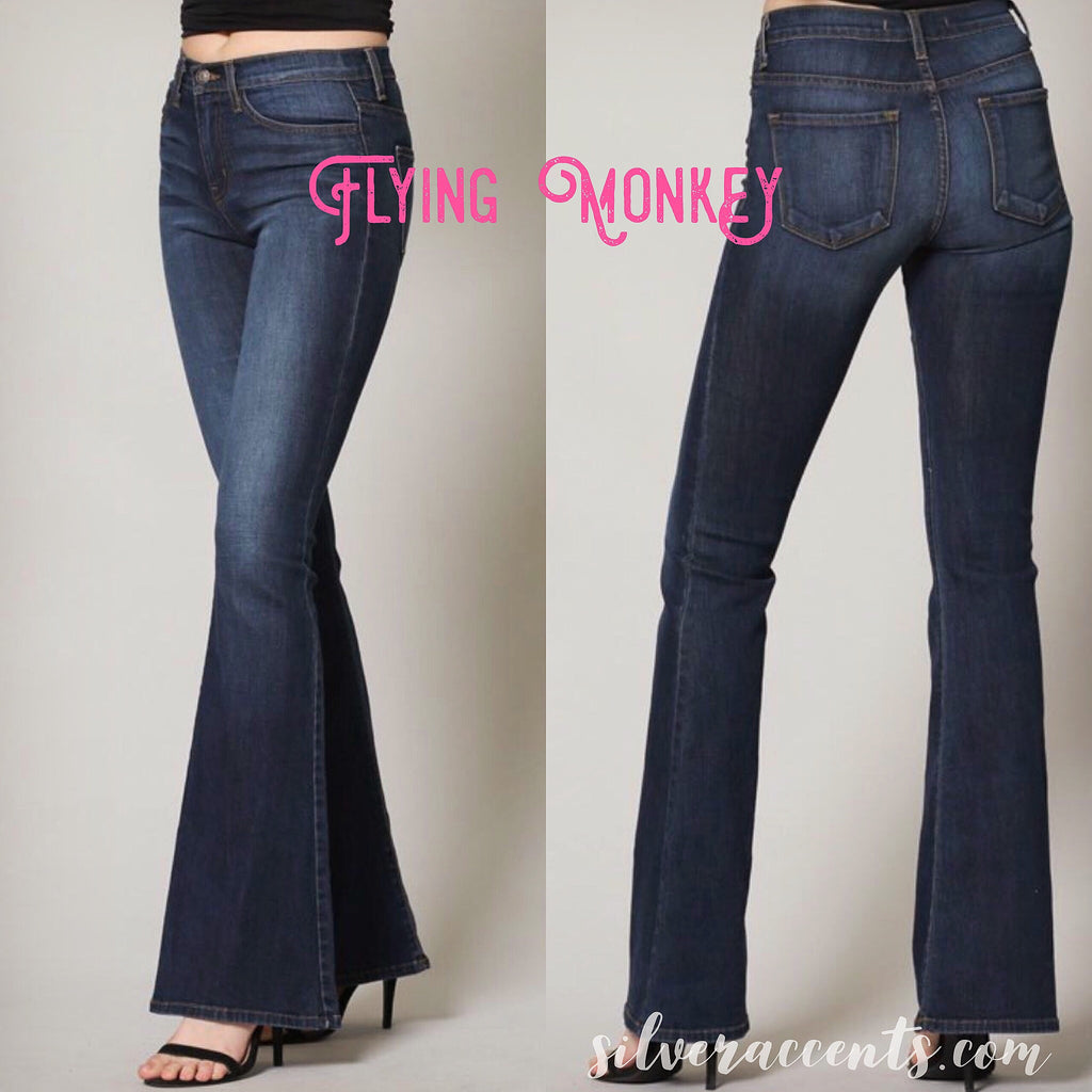 flying monkey flare jeans