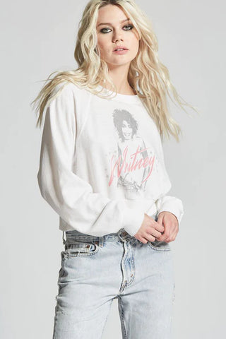 RECYCLED KARMA Cropped WHITNEY HOUSTON Sweatshirt