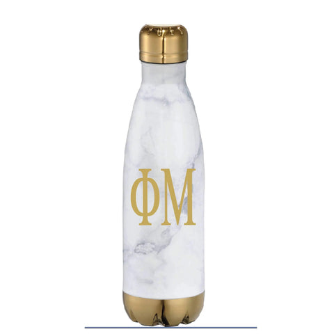 SS Sorority 17 oz. MARBLE Copper Vacuum Insulated Greek Chic Water Bottle