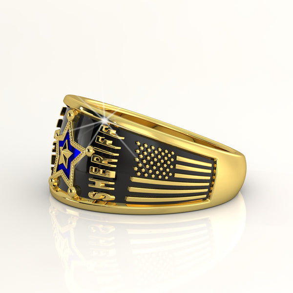 Deputy Sheriff Hold the Line Ring – ShineOn