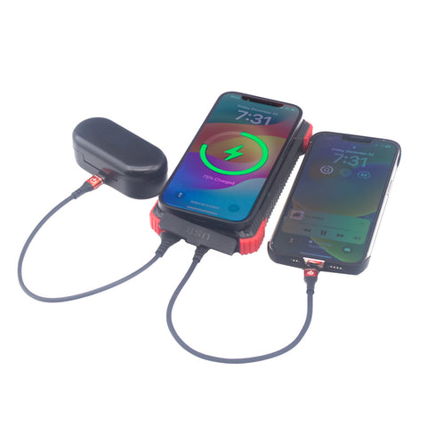 Wireless charging portable power bank