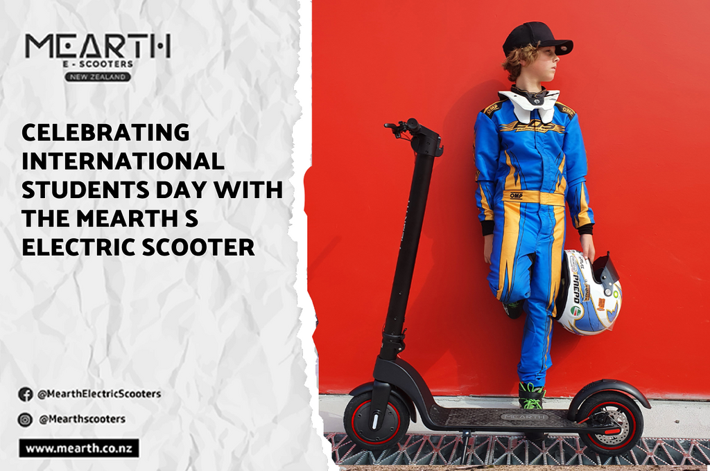 Celebrating International Students Day with the Mearth S Electric Scooter