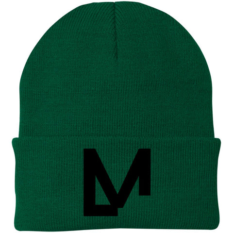 LM Embroidered Knit Cap for Man 25th Birthday Gift