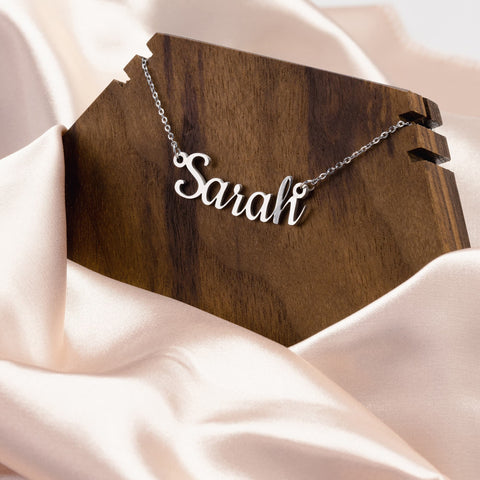 Personalized Cookie Font Name Necklace for daughter