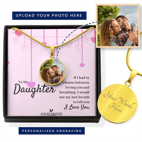 My Last Breath Personalized Necklace for Daughter