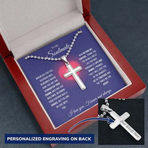 Personalized Cross Necklace | 21st birthday gift ideas for guys