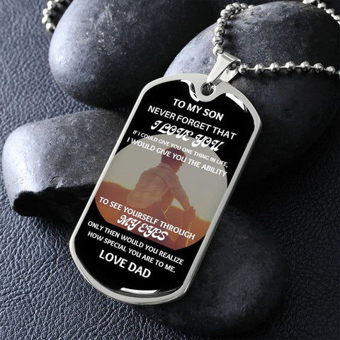 Give You The Ability Luxury Military Necklace for Son