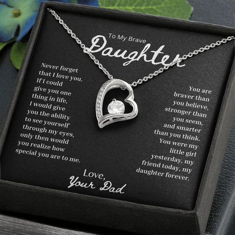 Forever Love Necklace for Daughter from Dad