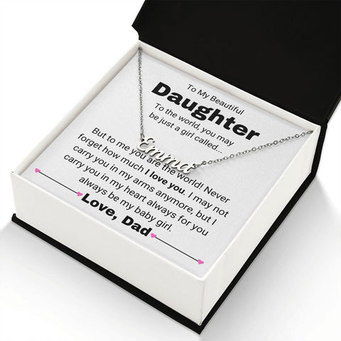 Personalized necklace for daughter