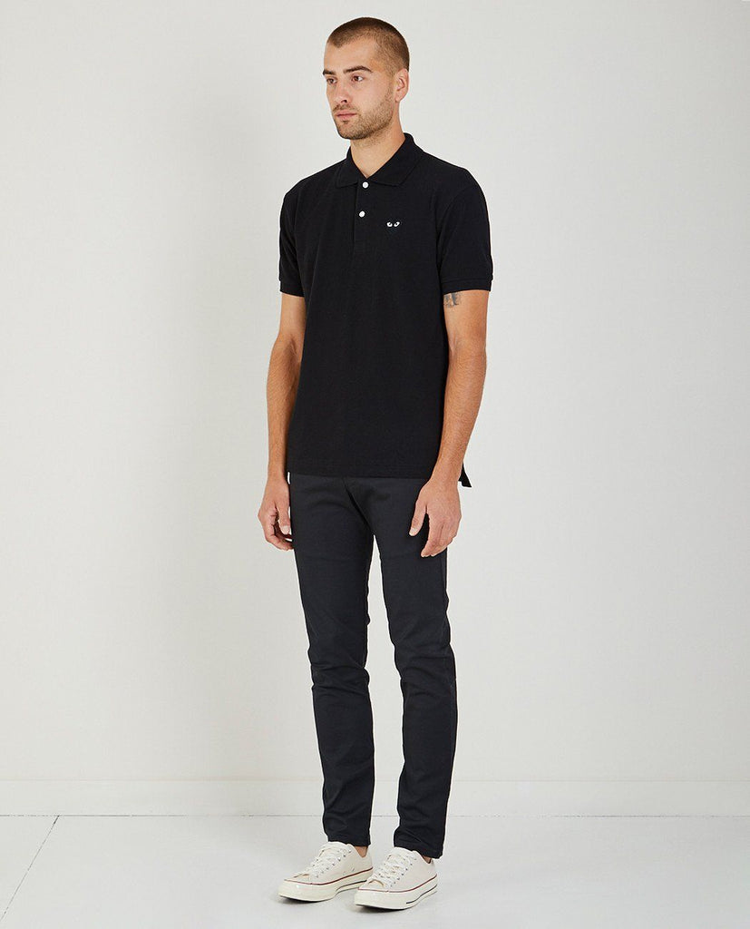 comme des garcons black polo shirt