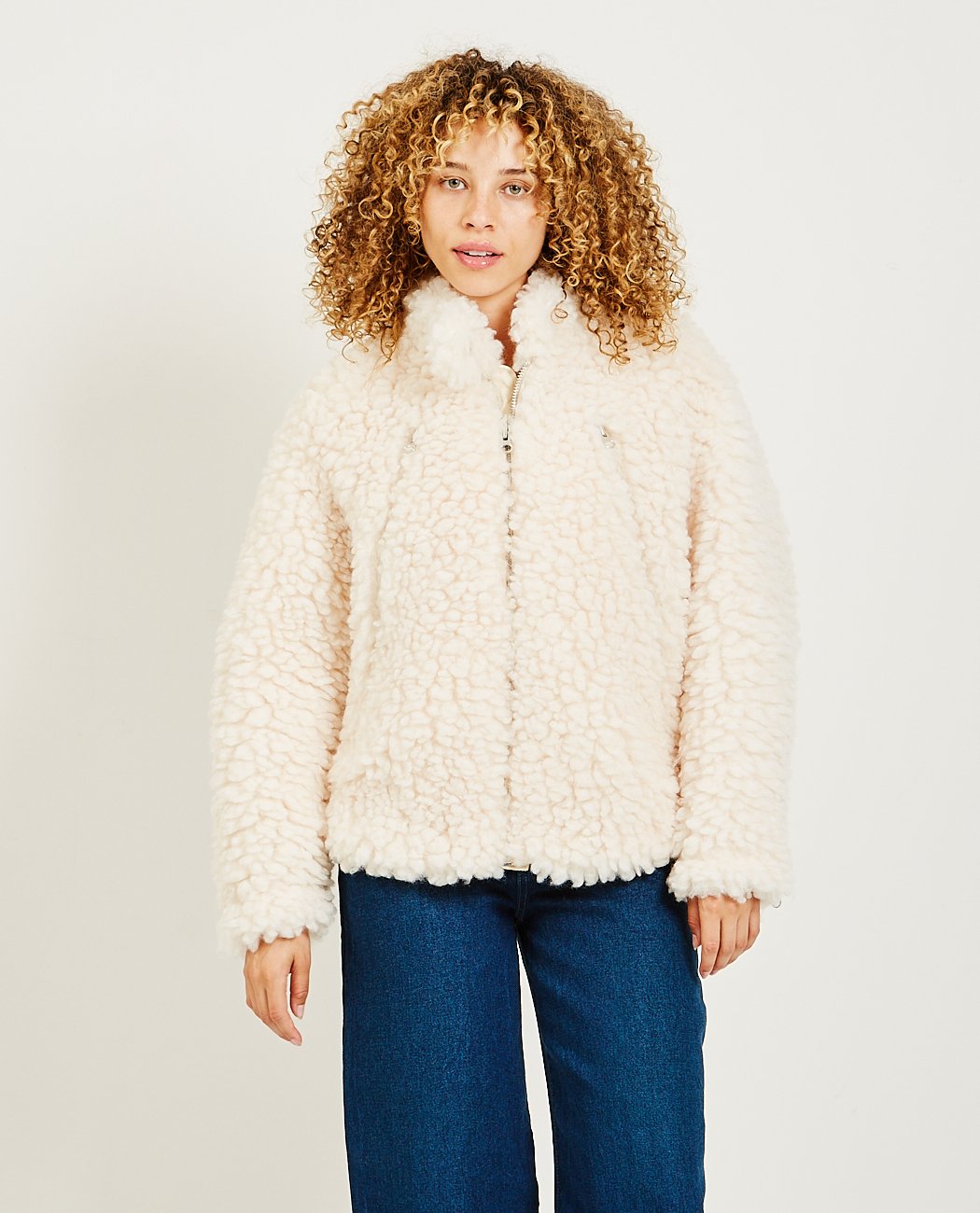 Faux Sheepskin Jacket