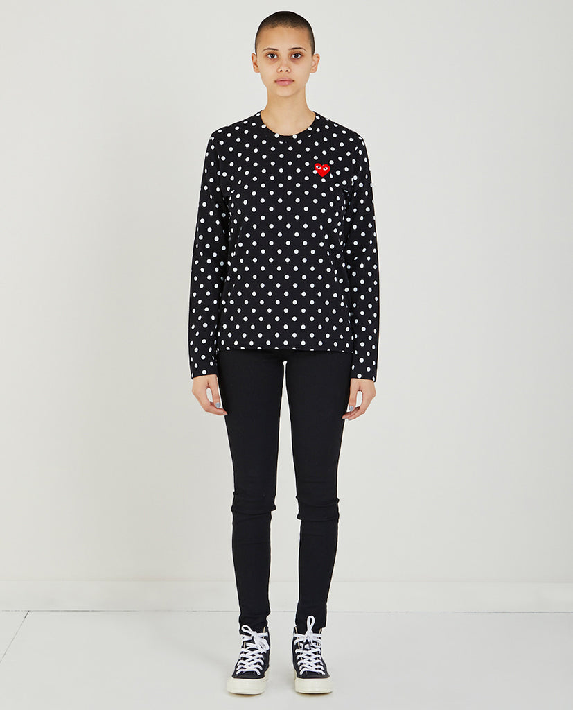 comme de garcons polka dot