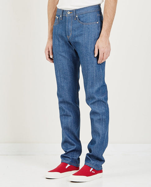 naked and famous clear blue selvedge