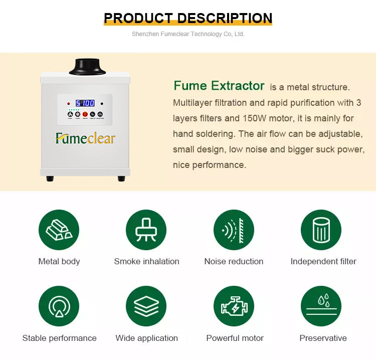 Fume extractor for soldering-Promotion Alert!-Fumeclear