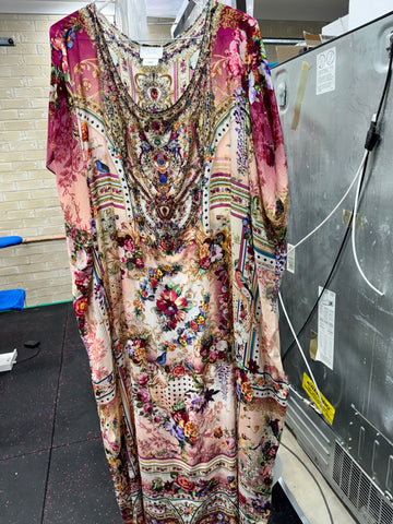 Camilla dress dry cleaned, straight out of the machine