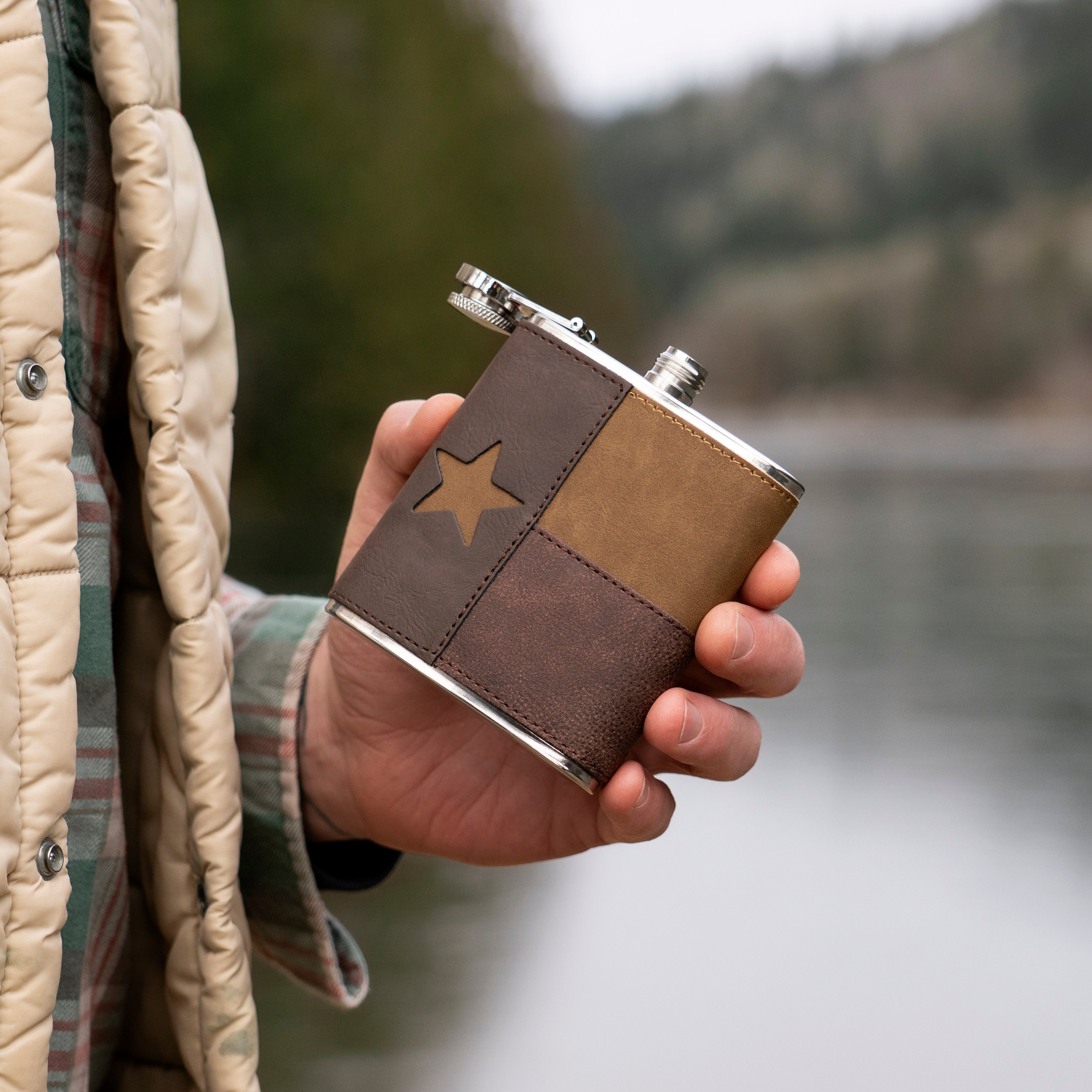 Leather Texas Flask - Foster  Rye product image