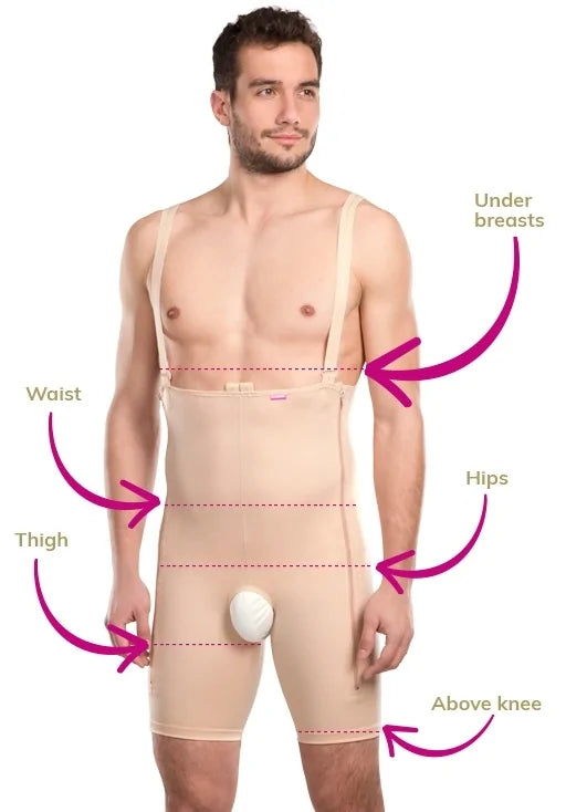 Post Surgical Male Compression Garments - VFm LIPOELASTIC®