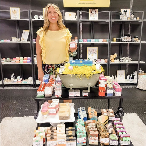 Katie Centrella founder, owner and maker of KC Essentials family of beauty products and candles
