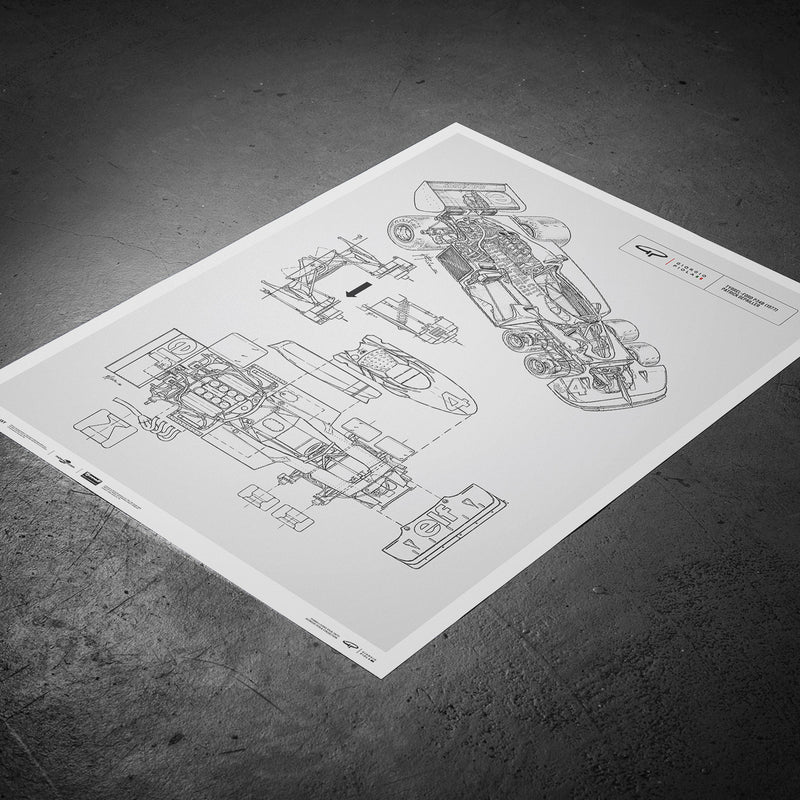 Giorgio Piola - Technical Drawings - Tyrrell P34B - 1977 | Automobilist