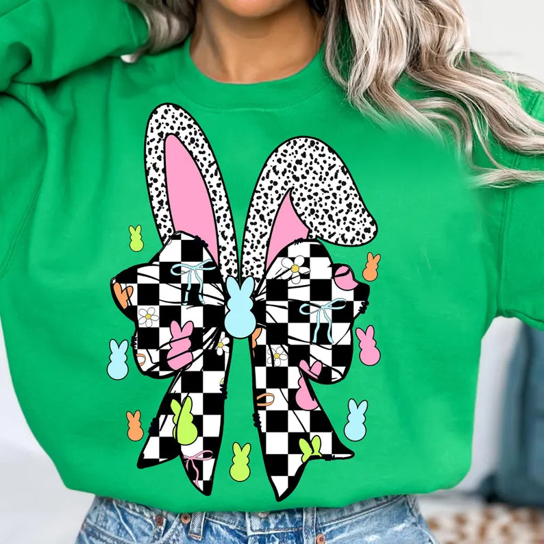 Retro Easter Bunny Coquette Tee (DTF)