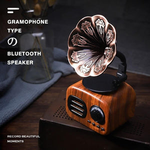 Retro Gramophone Bluetooth Speaker - PeekWise