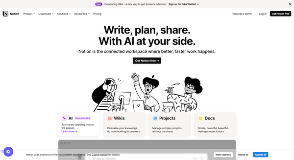Your connected workspace for wiki, docs & projects - Notion - www.notion.so