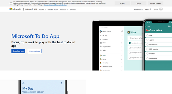 To Do List and Task Management App - Microsoft To Do - www.microsoft.com