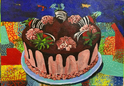 Cake painting by David Gerstein