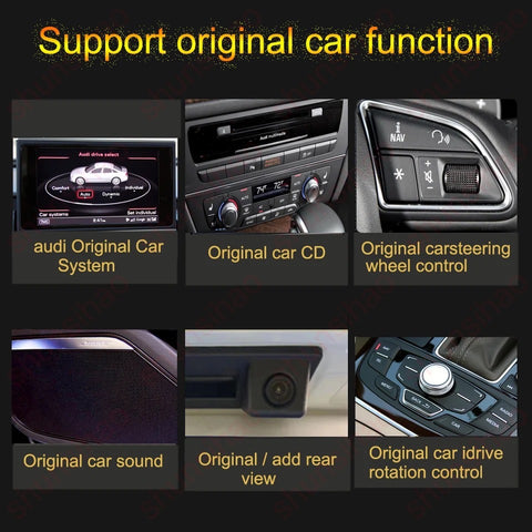 AUTORADIO CAR TABLET NAVIGATORE STEREO AUTO GPS WIFI APPLE CARPLAY ANDROID AUTO AUDI A6 C7 2012-2018