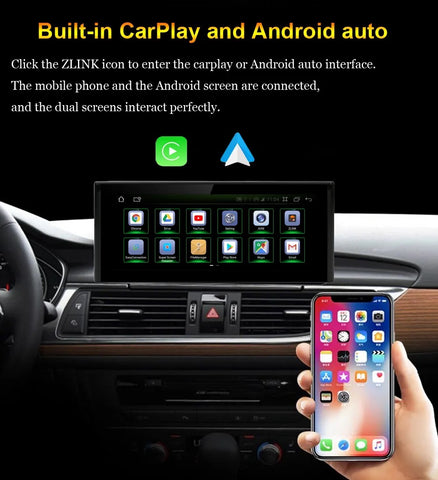 AUTORADIO CAR TABLET NAVIGATORE STEREO AUTO GPS WIFI APPLE CARPLAY ANDROID AUTO AUDI A6 C7 2012-2018