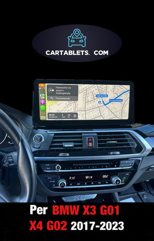 BMW X3 X4 G01 G02 | AUTORADIO APPLE CARPLAY ANDROID AUTO | TELECAMERA POSTERIORE | CAR TABLET  NAVIGATORE GPS USB DAB+ WIFI 4G | CARTABLET AUTORADIO 2DIN STEREO