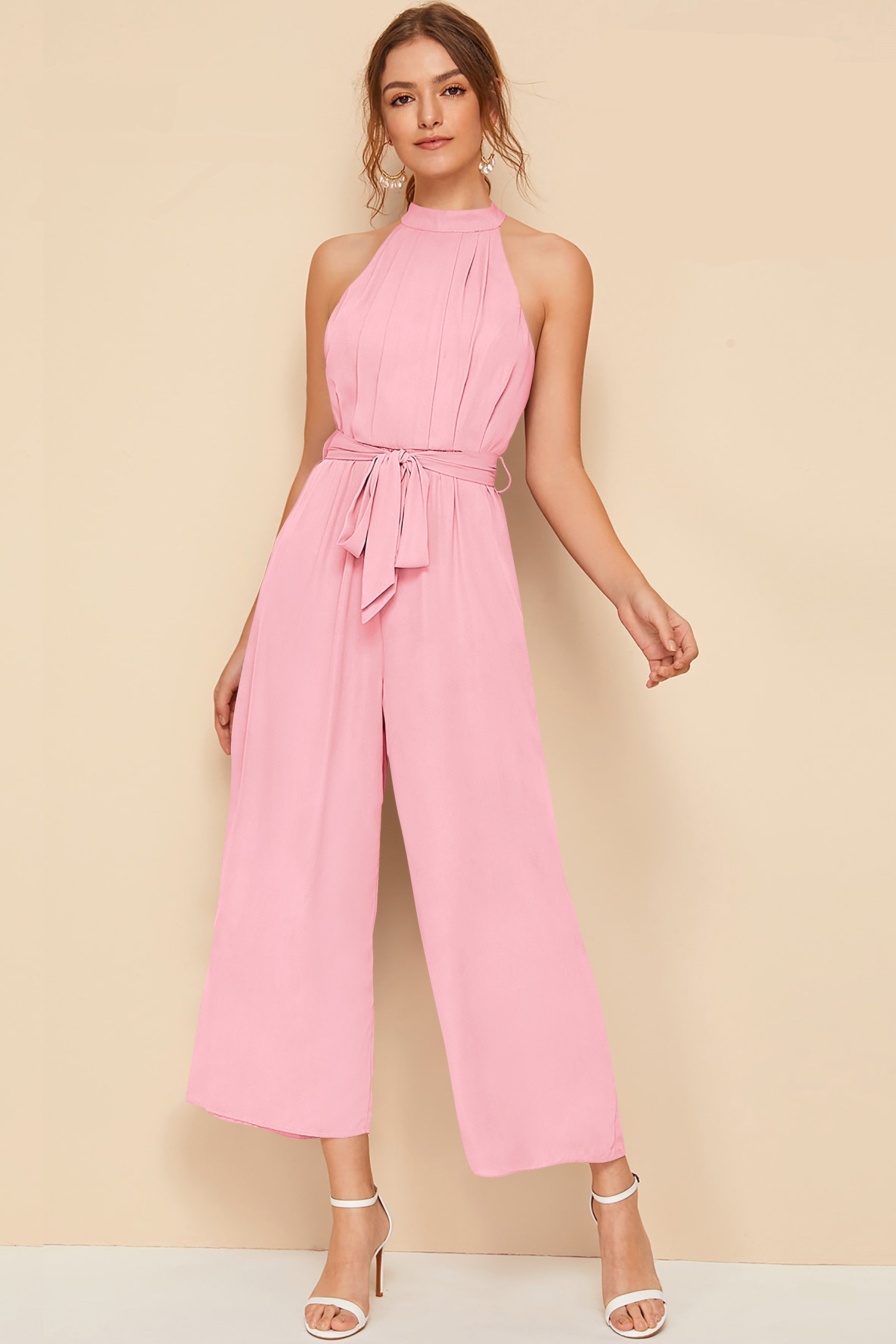 Women's Party Elegant Spaghetti Strap Jumpsuit Solid Color Layered  Patchwork Wide Leg Overall | Jumpsuits for women, Funky dresses, Jumpsuit  elegant