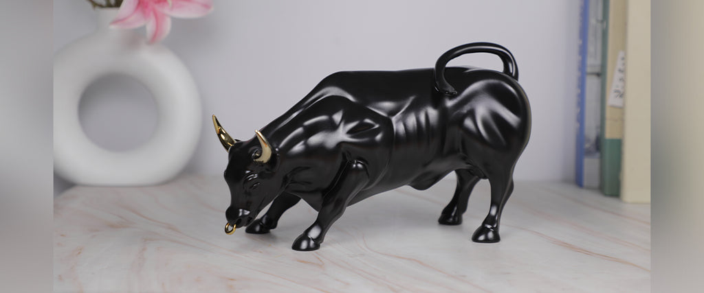 Abstract Art Charging Bull