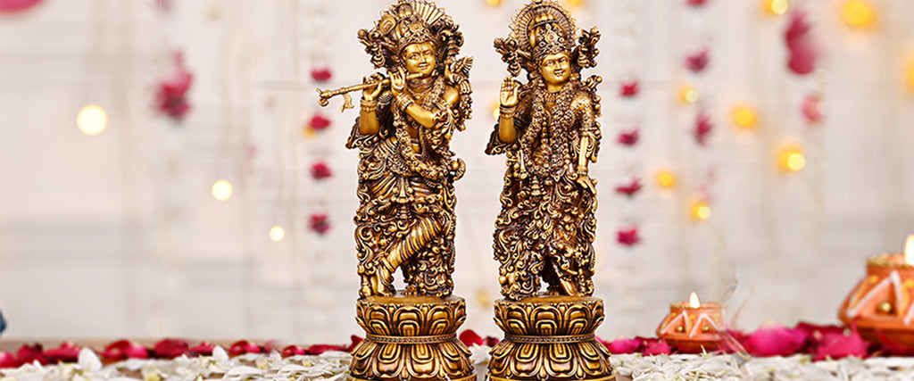 Placement and Installation of Radha Krishna Idols