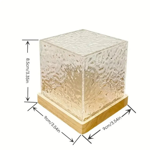 Cubo, Lâmpada, Cristal, Luz, Casa, Quarto