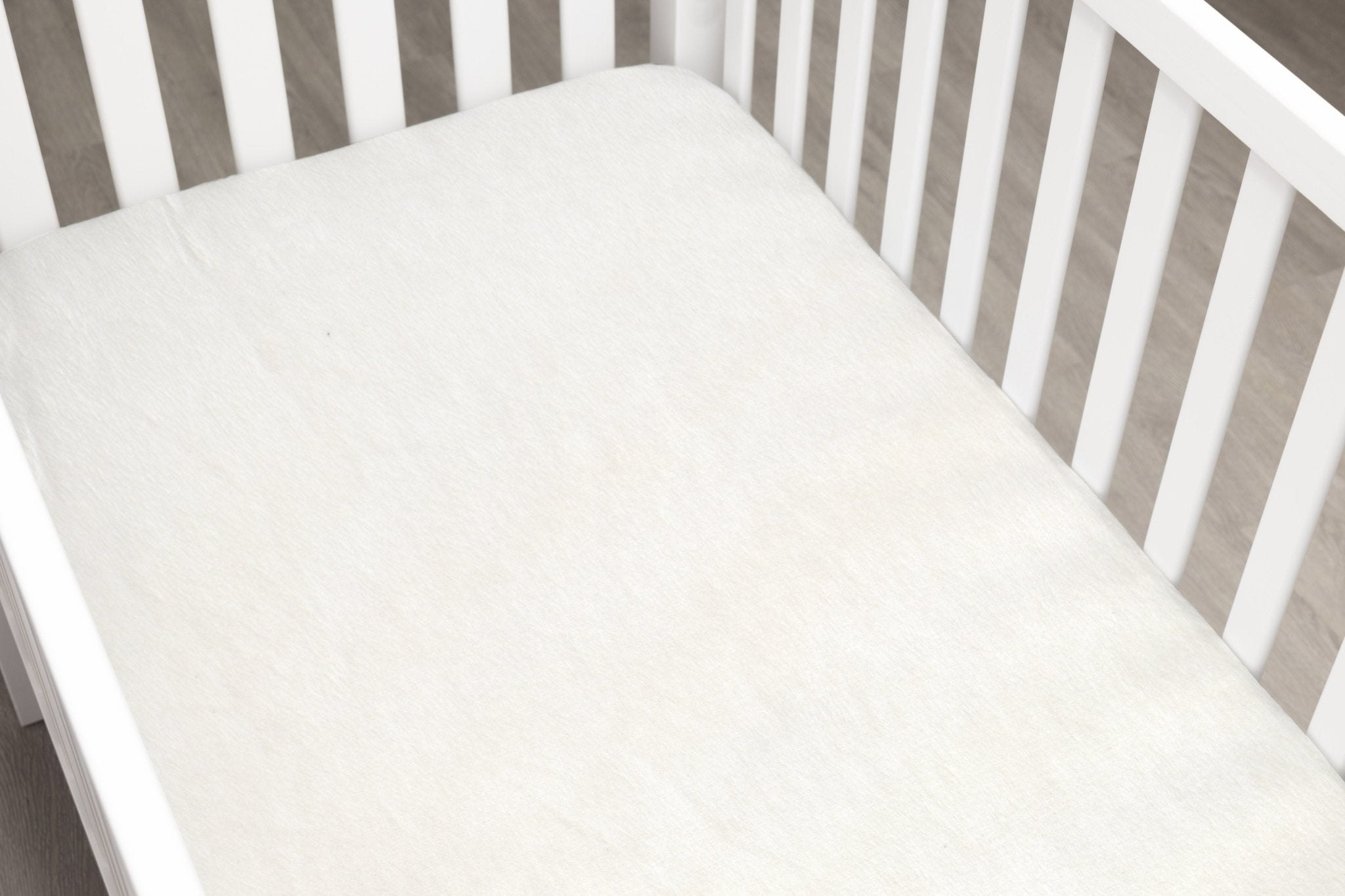 Solid Ivory Minky Crib Sheet