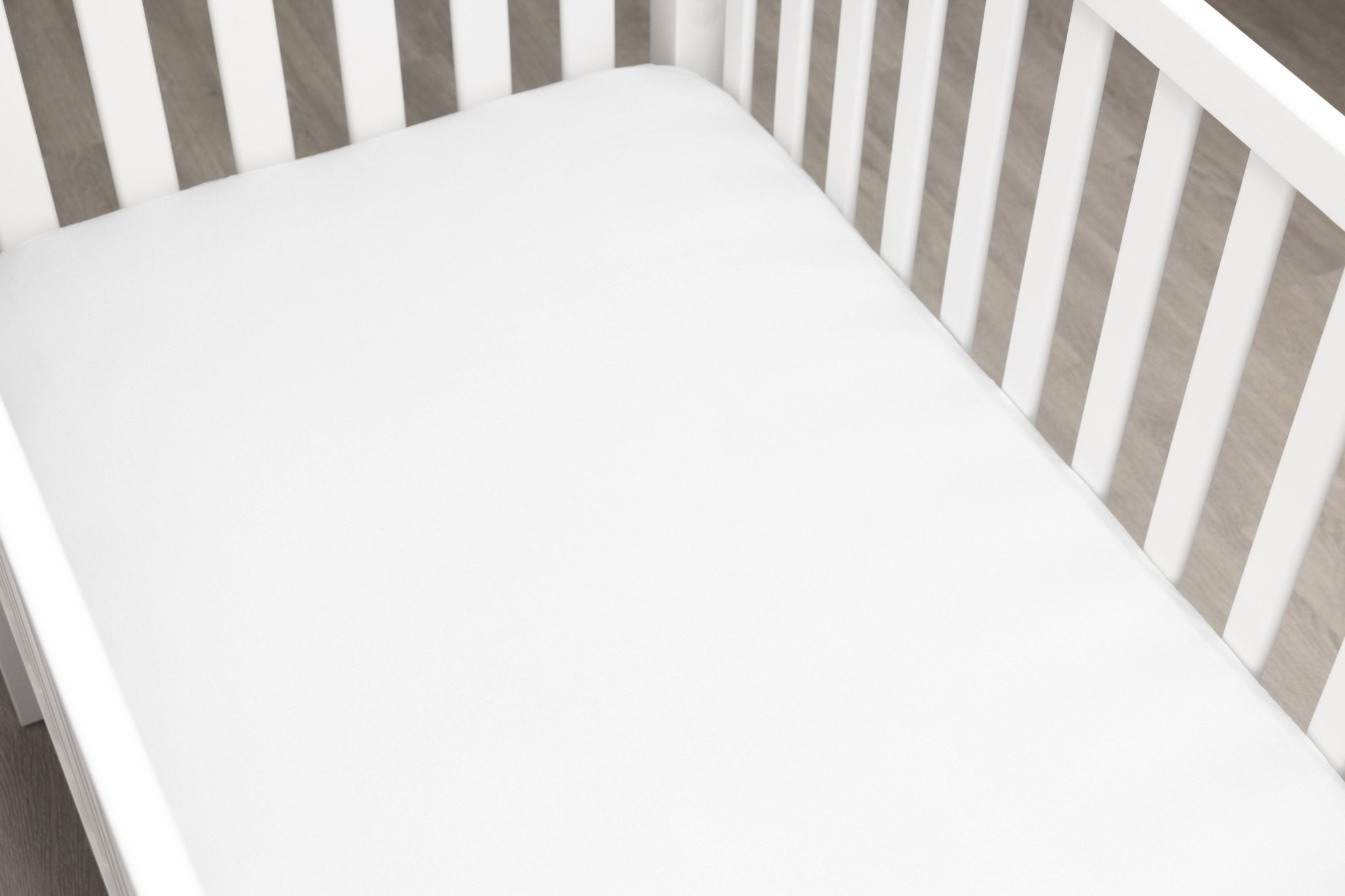 Solid White Crib Sheet