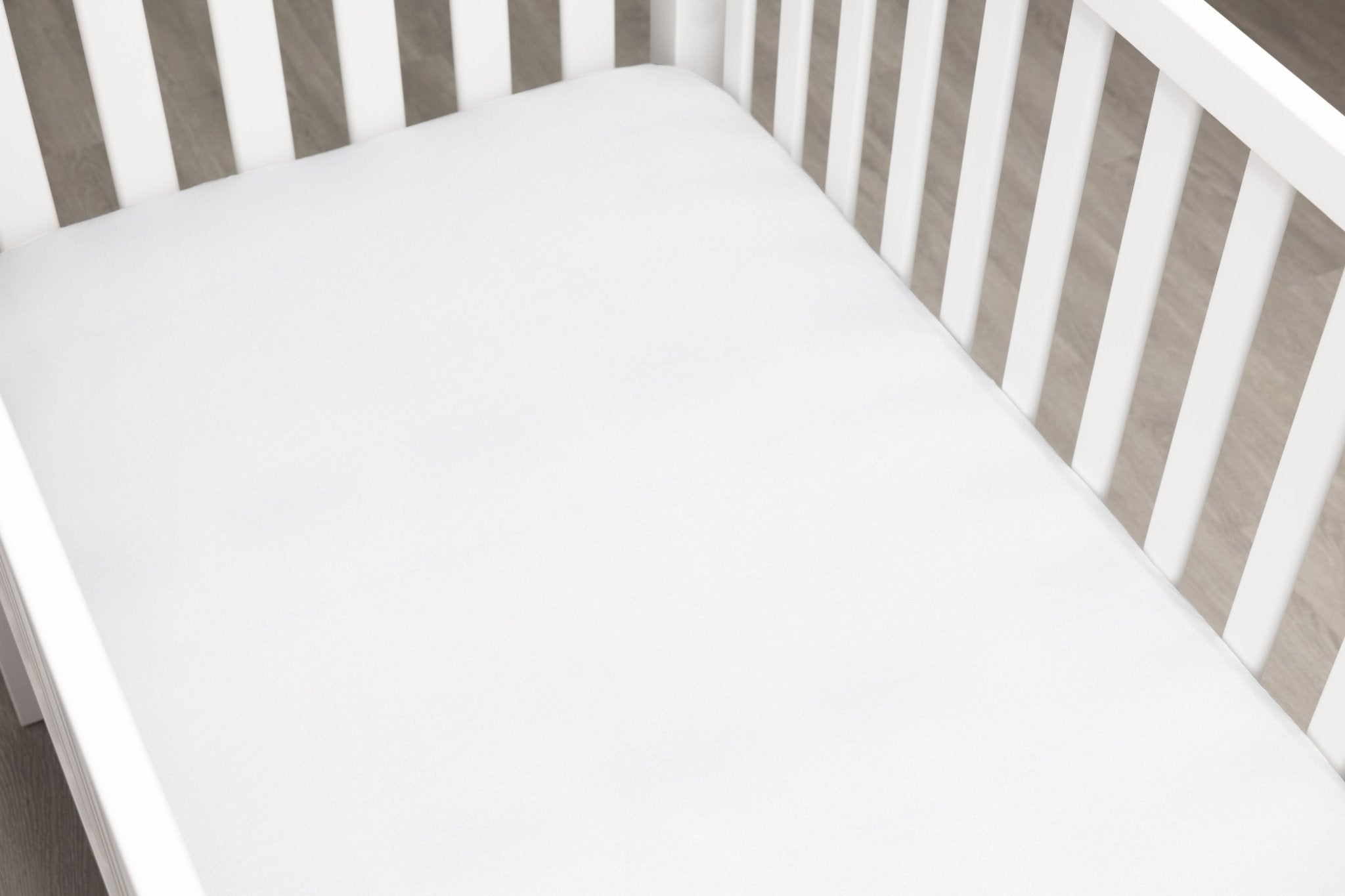 Solid White Minky Crib Sheet