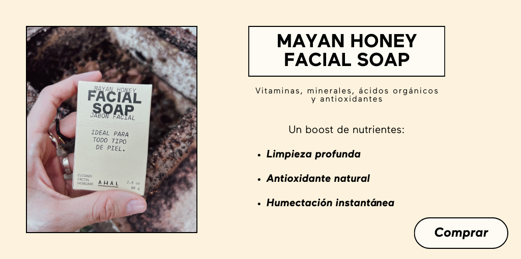 Jabón Limpiador Facial de Miel Maya Cosmética Natural