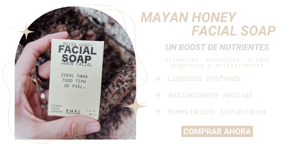 Mayan Hone Facial Soap Jabón Facial Natural Miel Maya AHAL Bio Cosmética