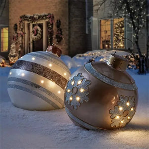 Christmas Decorations 60CM Outdoor Inflatable Ball Made PVC Giant Large s Tree Toy Xmas Gifts Ornaments 1114 - P Rubi's 