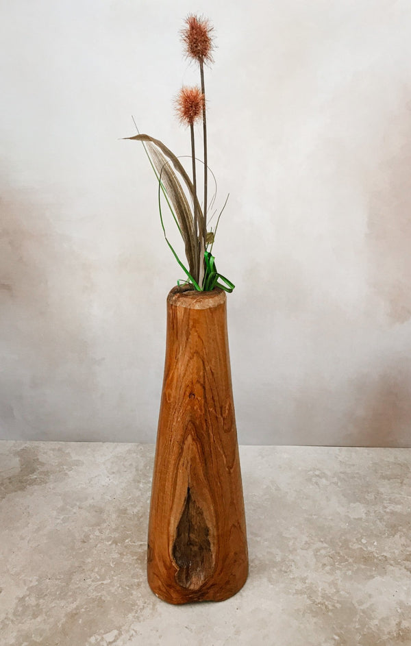 Handcrafted Wooden Bud Vase