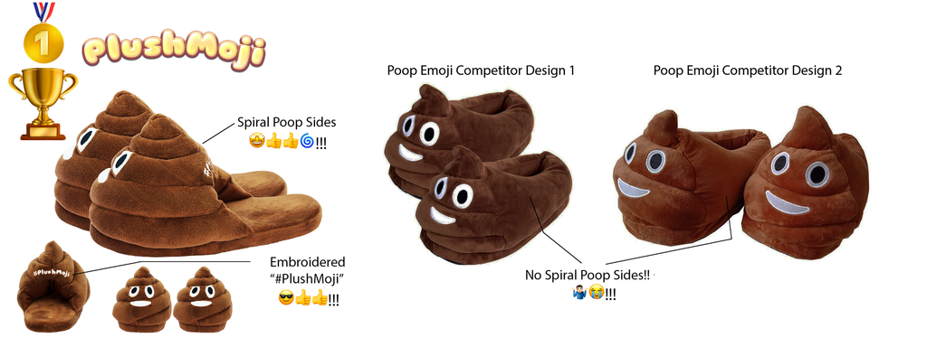 children's poop emoji slippers