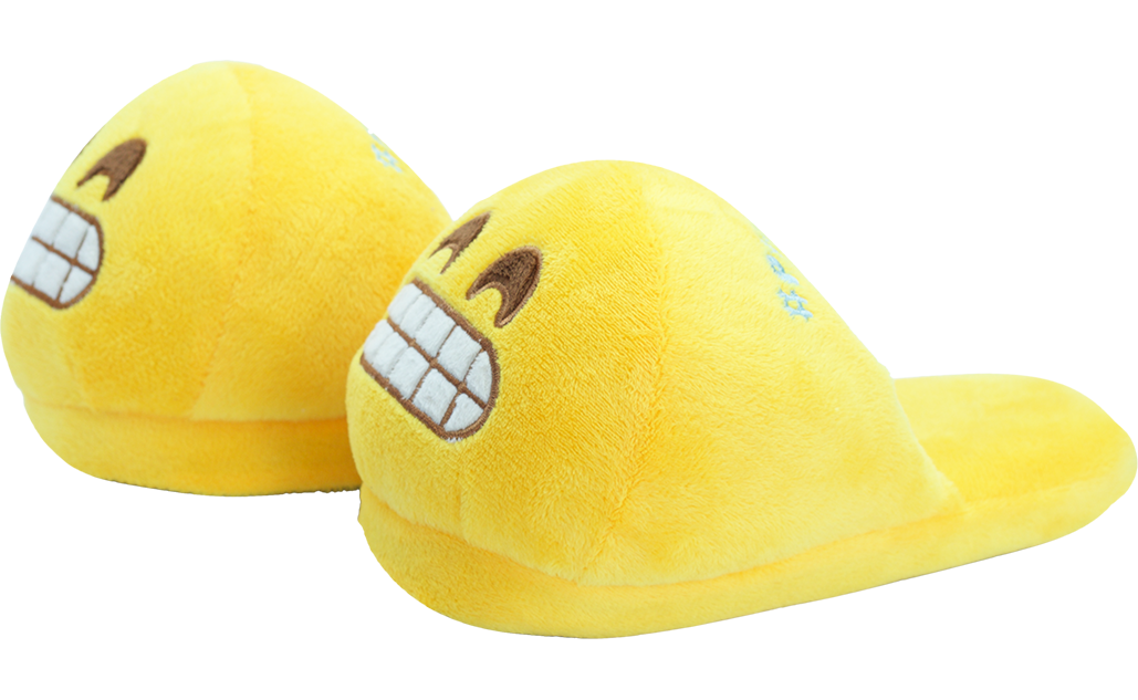 aktivering Demokrati fotoelektrisk PlushMoji® Emoji Slippers - Beaming Face With Smiling Eyes | PlushMoji®