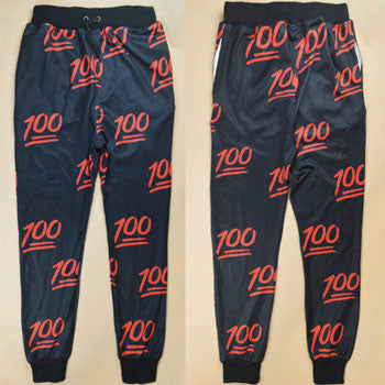 100 emoji joggers