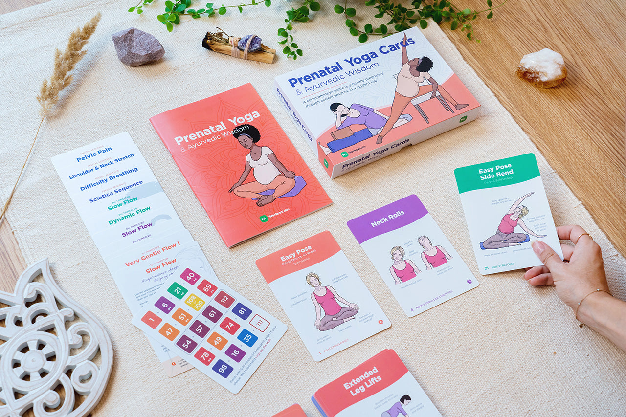 WorkoutLabs Prenatal Yoga & Ayurveda Cards as Baby Shower Gift Idea for the Mother